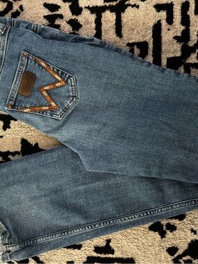 Wrangler Boys Blue Jeans with Contrasting Pocket Stitch